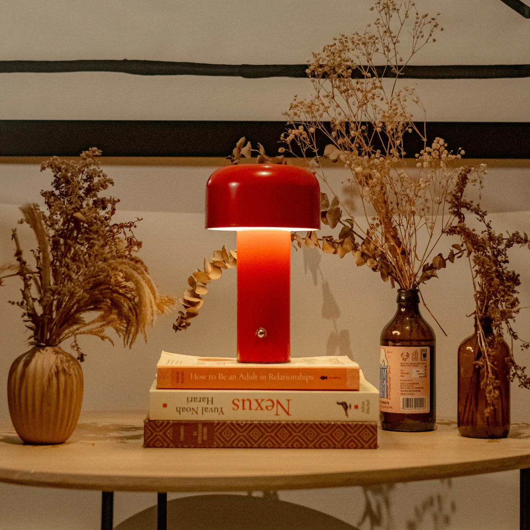 Lámpara LED decorativa con forma de seta vintage